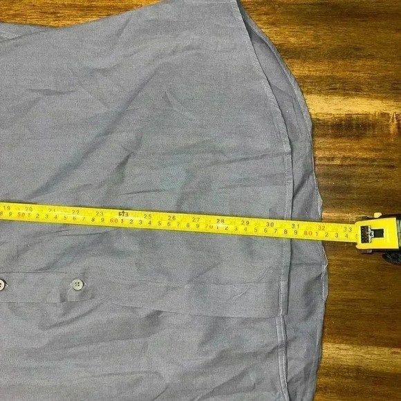 Ermenegildo Zegna Button Up Dress Shirt Slate Gray Sz 41 / 16 - Picture 6 of 6